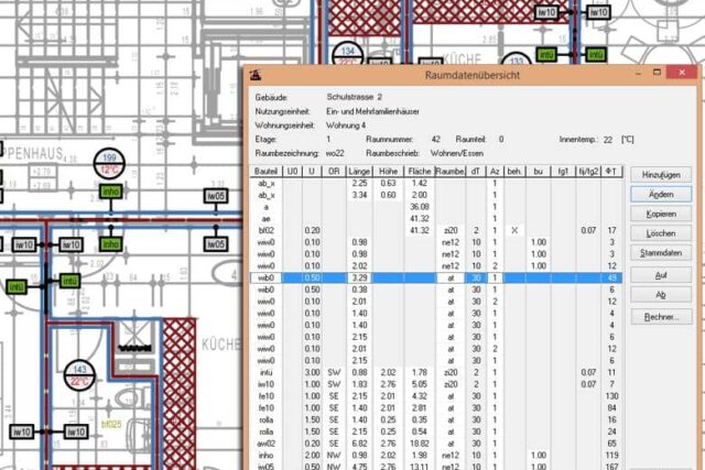 Haustech 2D CAD-Heizlast SIA 384/2