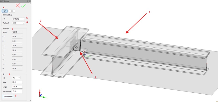 IW Verbindungsdialog